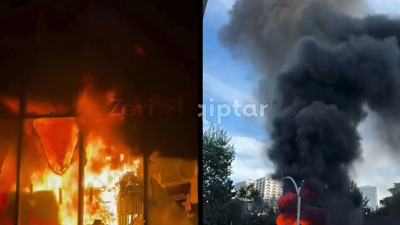 Sulmohen institucione, banka dhe biznese; policia ndërhyn me gaz lotsjellës — Tiranë, 14 tetor 2026